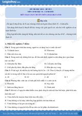 Đề thi học kì 2 Sinh 10 Cánh diều - Đề số 2